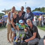 Jakob und seine Familie mit Julian, Andy und Oli