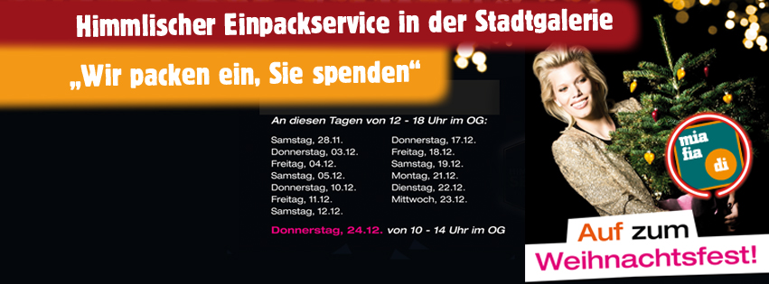 Himmlischer Einpackservice Stadtgalerie